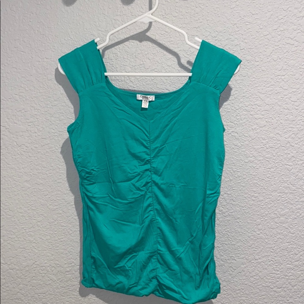 Green ruched top
